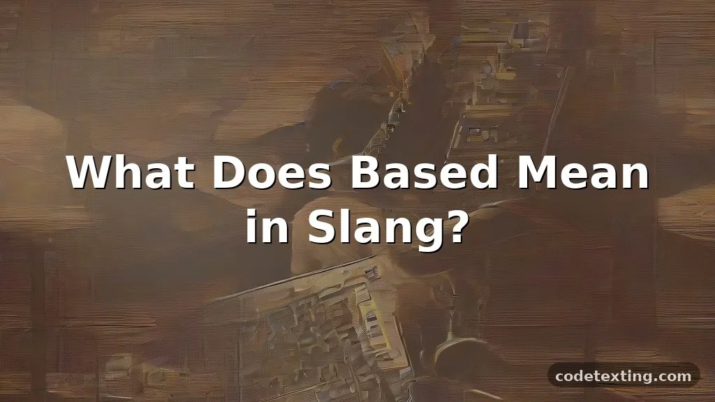 based meaning slang