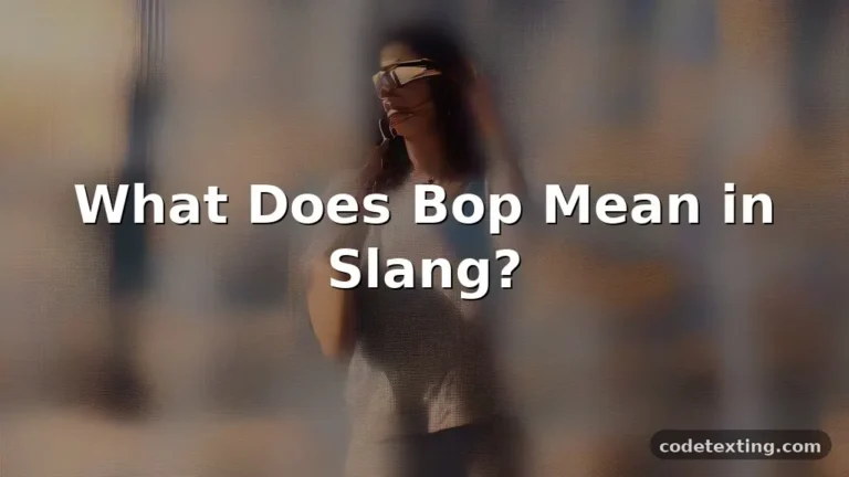 bop meaning in slang