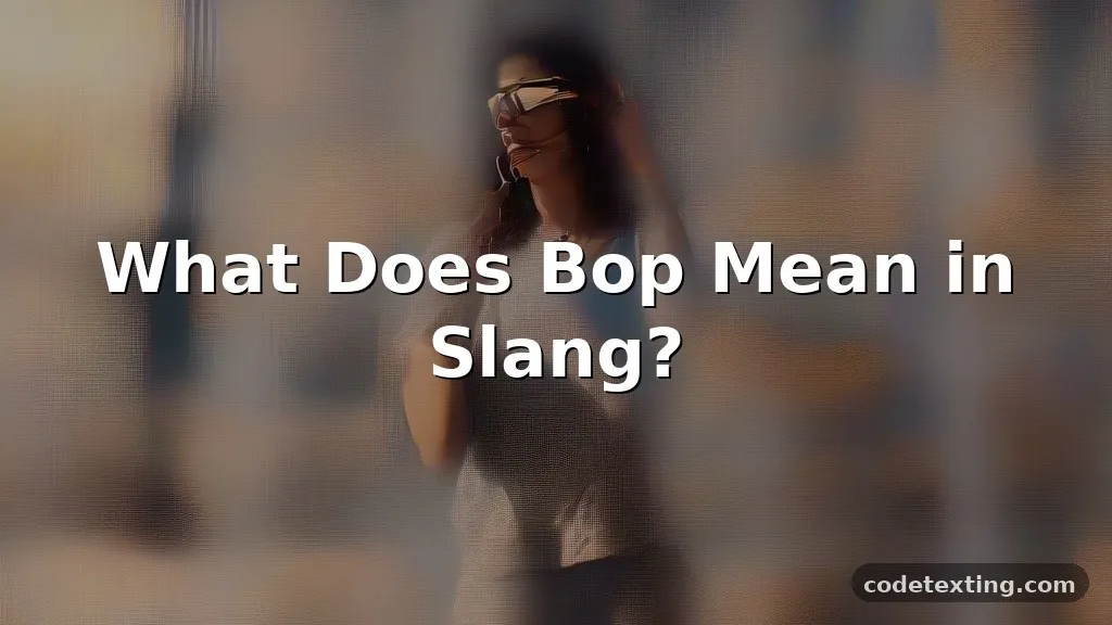 bop meaning in slang