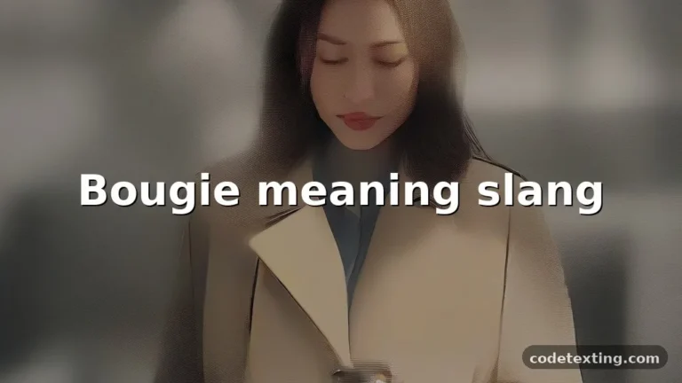 bougie meaning slang
