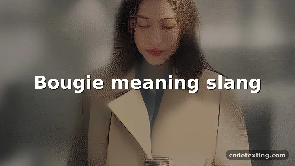 bougie meaning slang