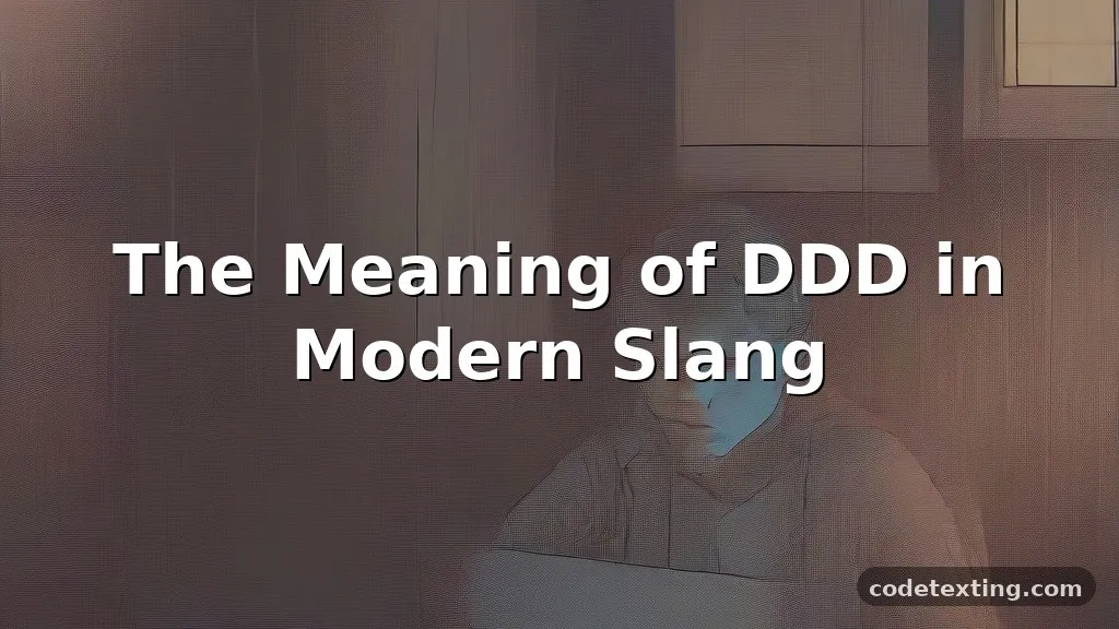 ddd meaning slang