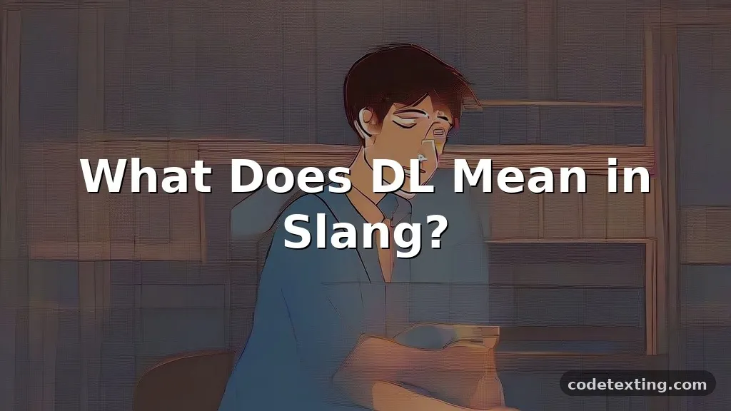 dl meaning slang