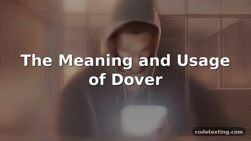 dover meaning slang