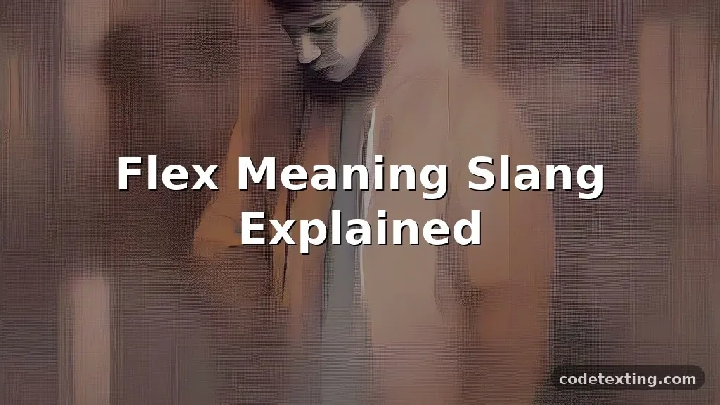 flex meaning slang