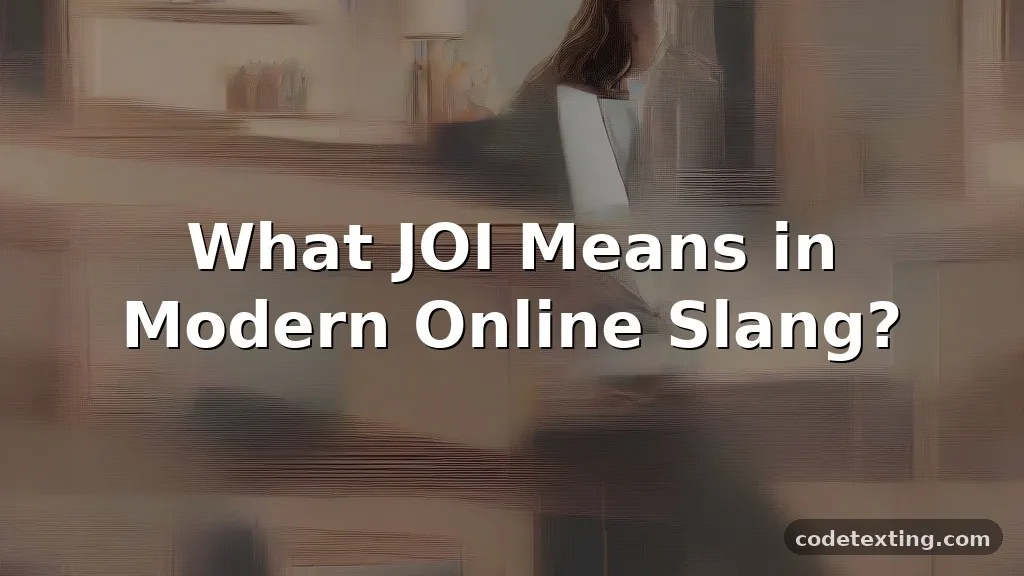 joi meaning slang