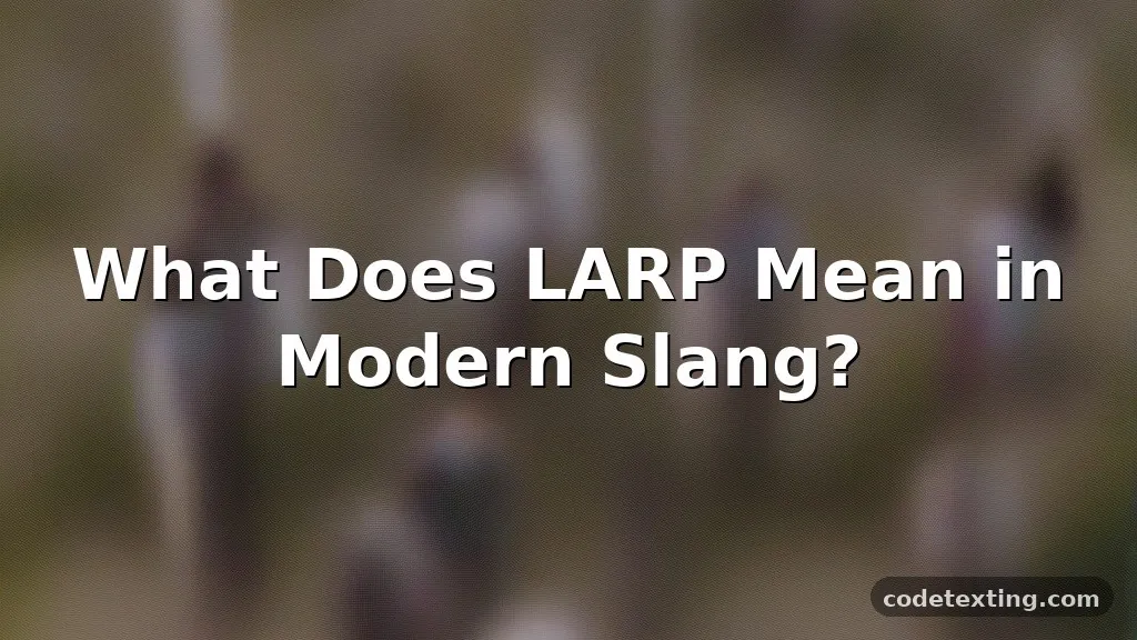 larp meaning slang