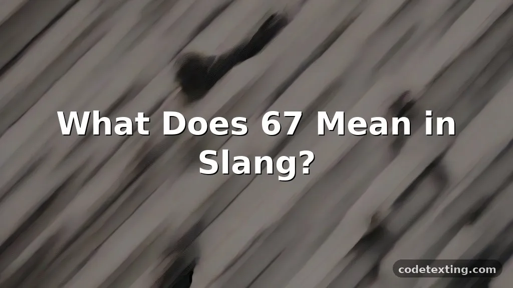 meaning of 6 7 slang