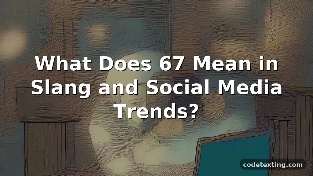 meaning of 67 slang