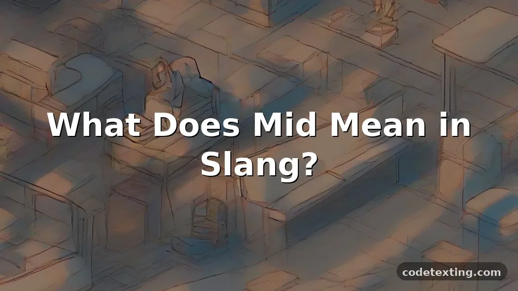 mid meaning slang