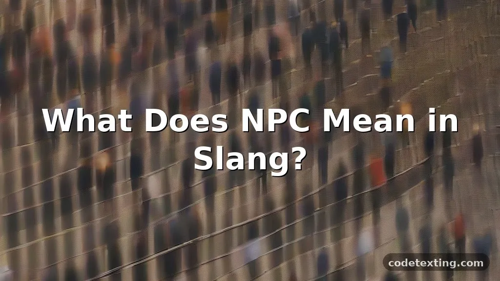 npc meaning slang