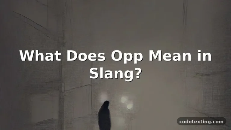 opp meaning slang