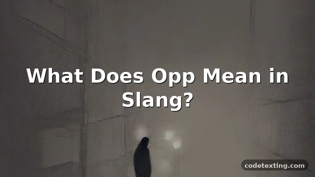 opp meaning slang