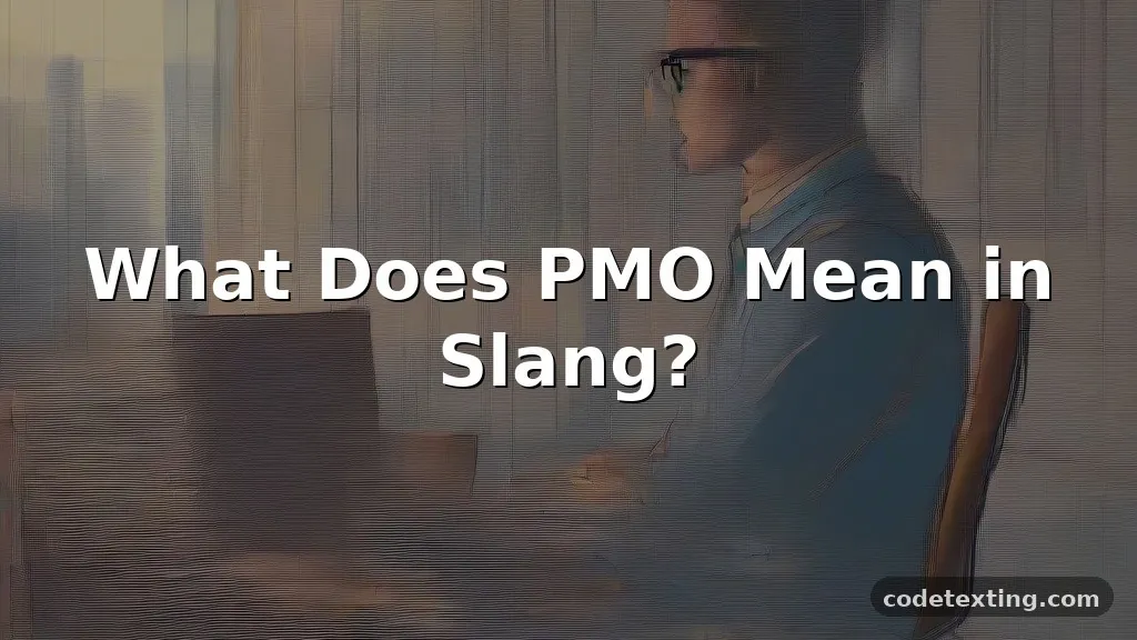 pmo meaning slang