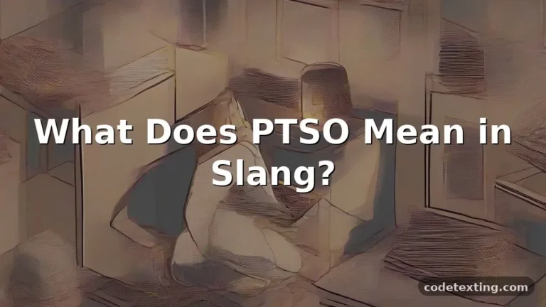 ptso meaning slang