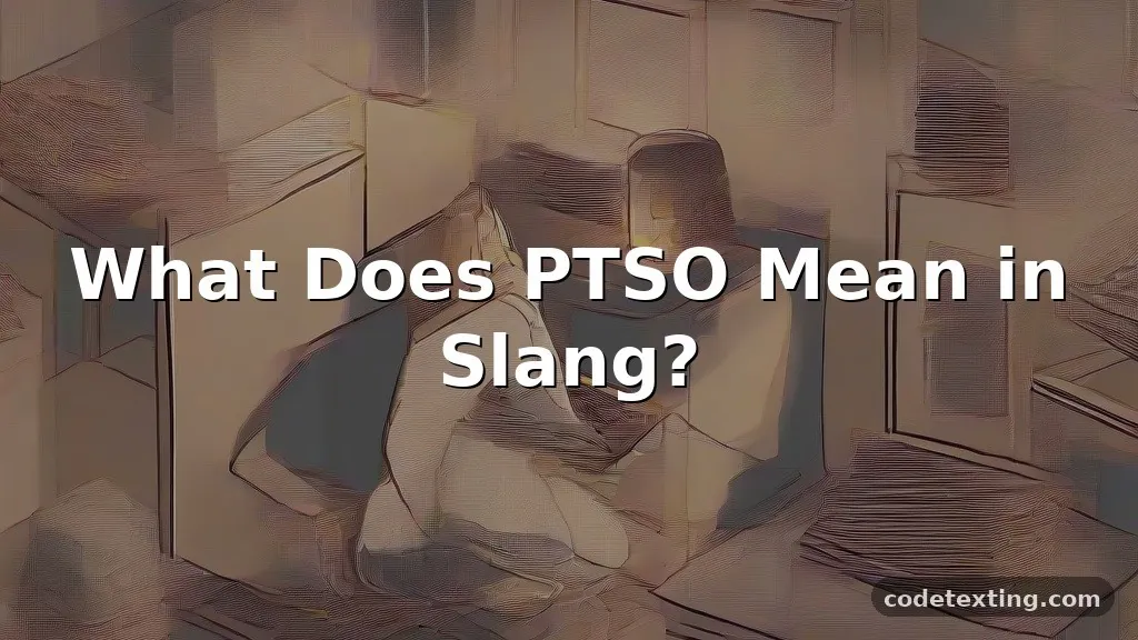 ptso meaning slang