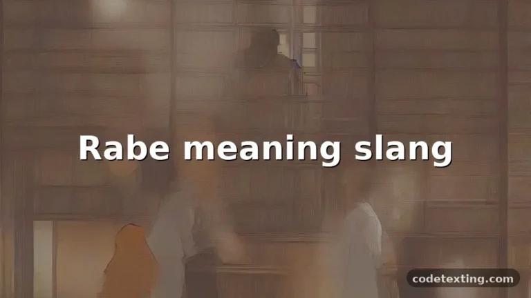 rabe meaning slang