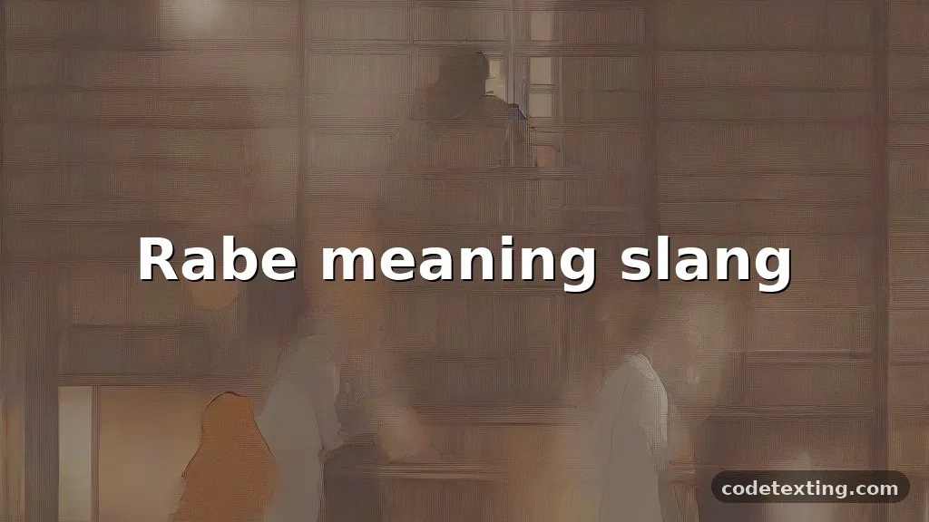 rabe meaning slang