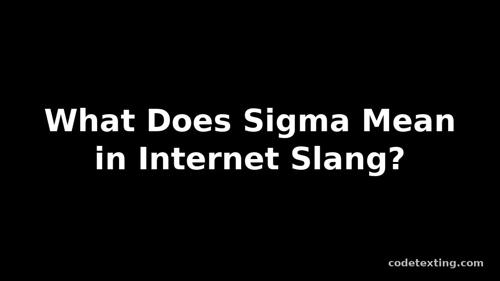 sigma meaning slang