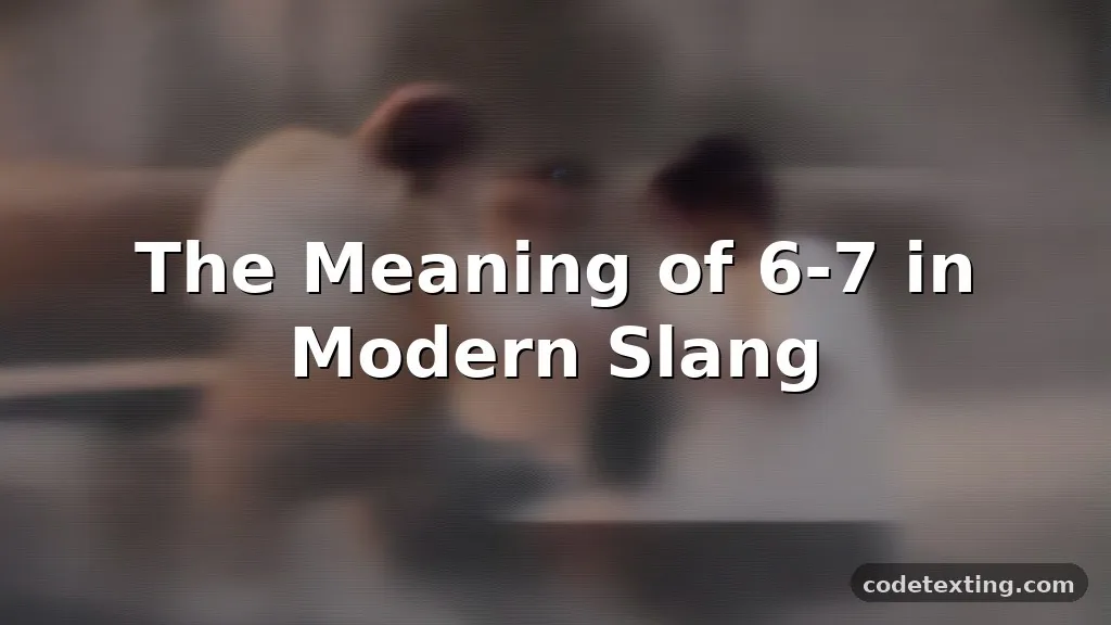 slang 6 7 meaning