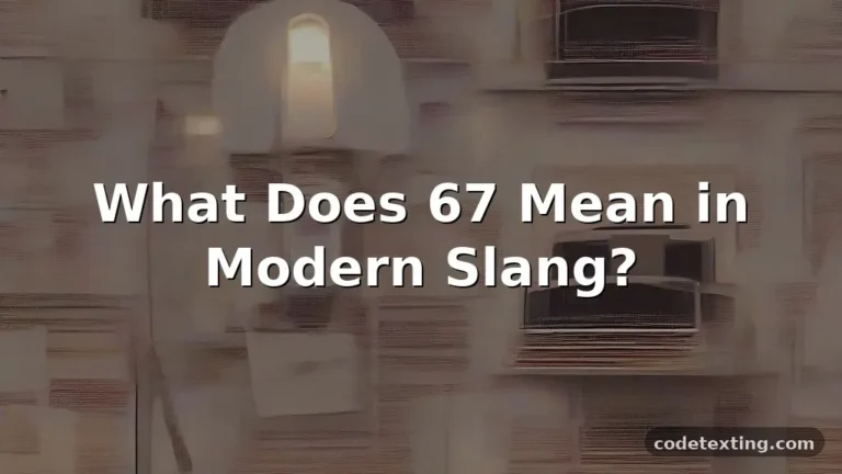 slang 67 meaning