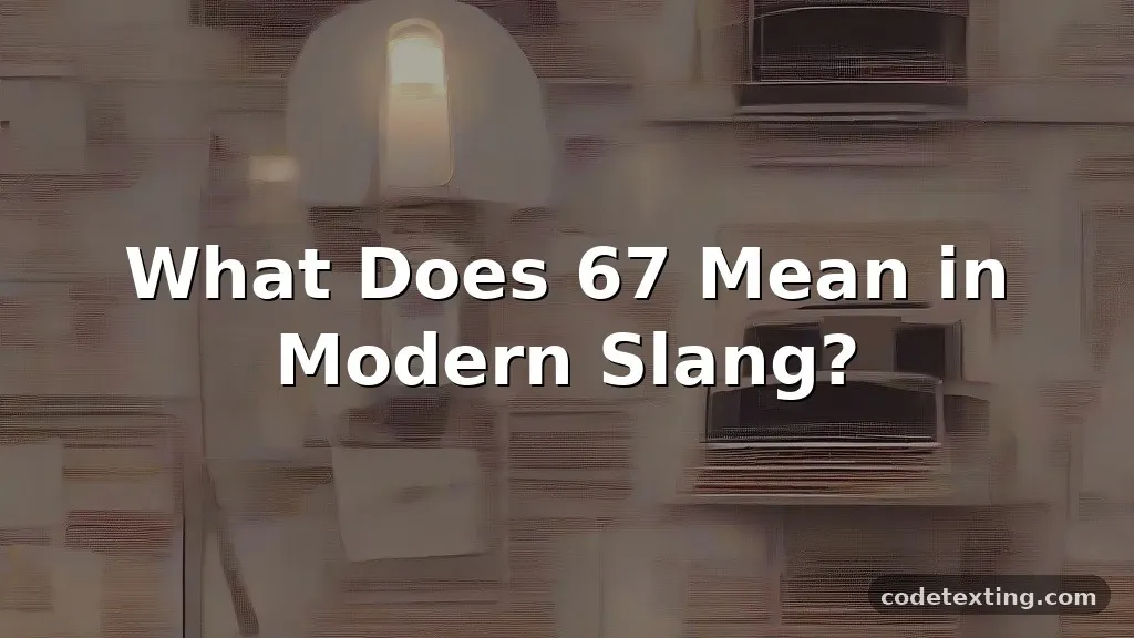 slang 67 meaning