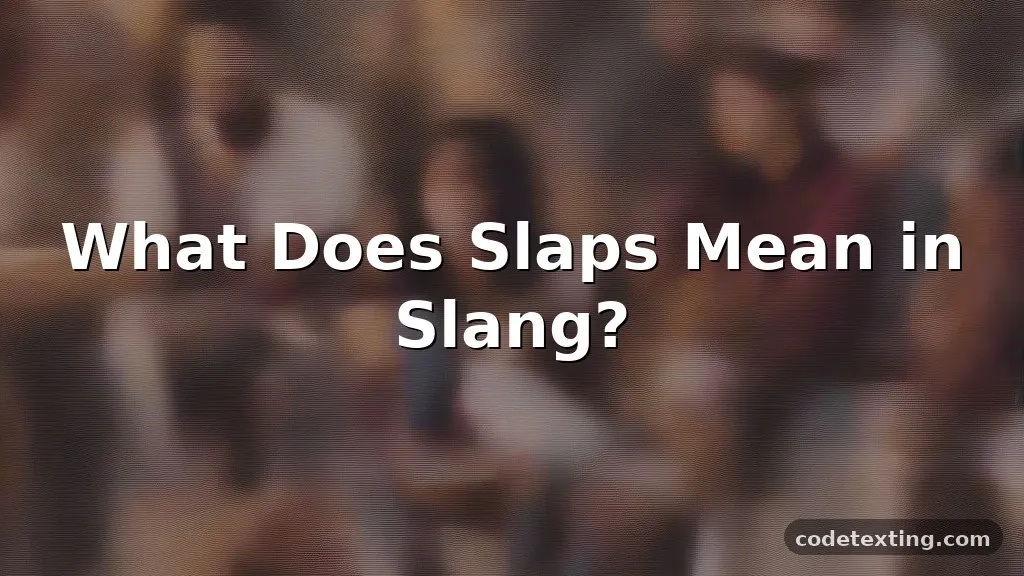 slaps meaning slang