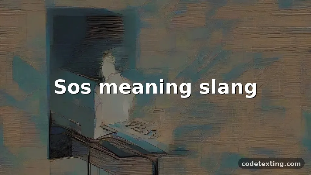 sos meaning slang