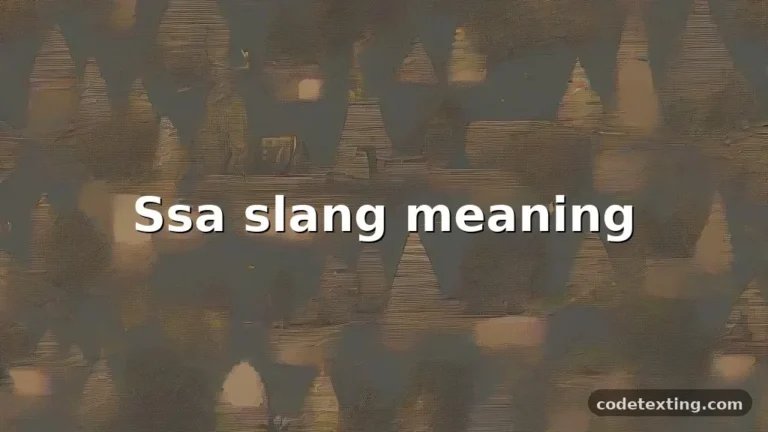 ssa slang meaning