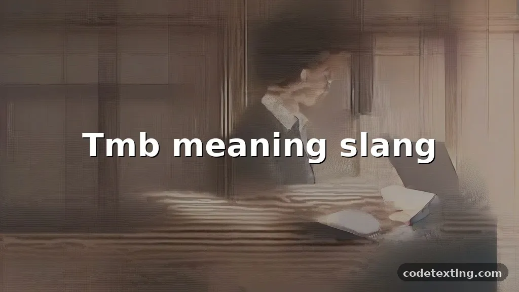 tmb meaning slang