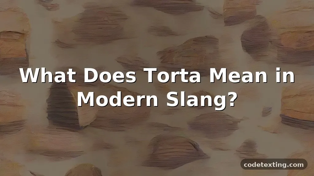 torta meaning slang