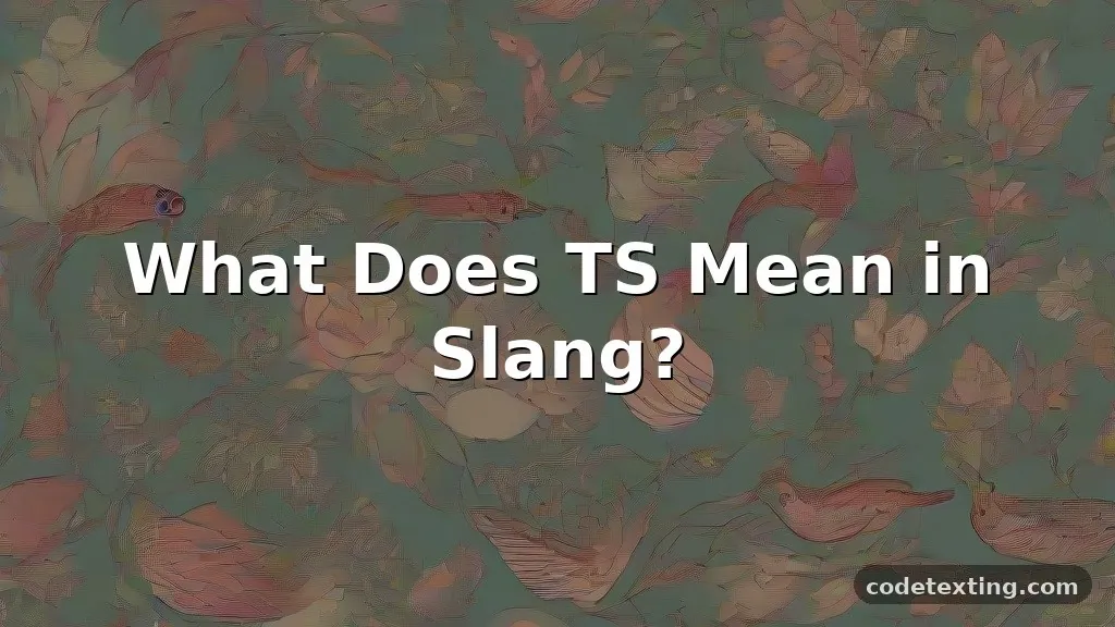 ts meaning slang