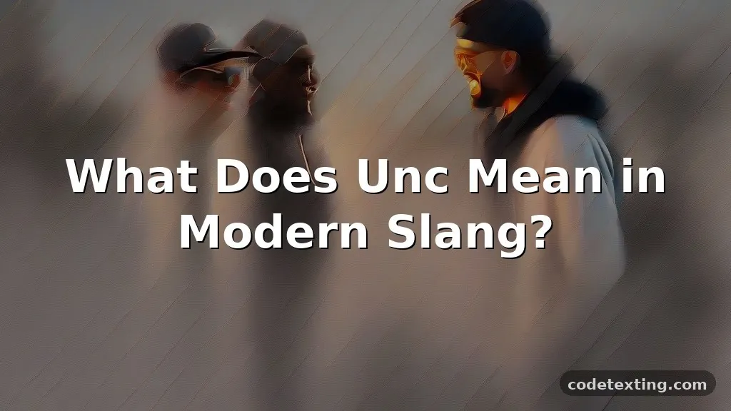 unc meaning slang