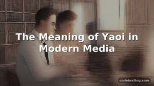 yaoi meaning slang