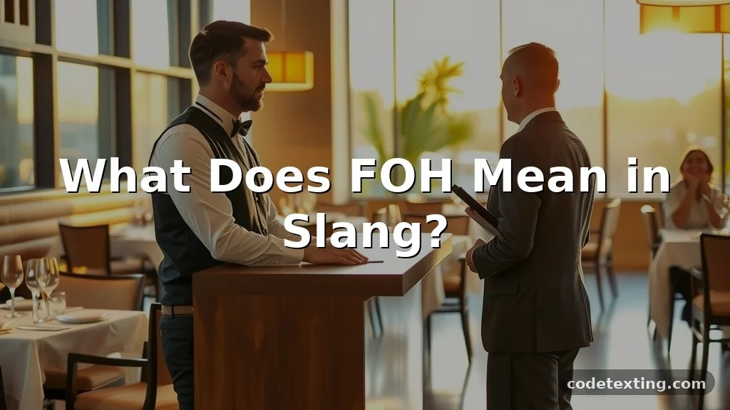 foh meaning slang