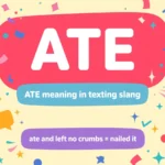 ate meaning in texting slang infographic