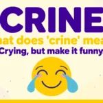 crine meaning in texting slang infographic