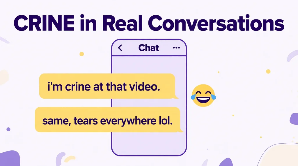 crine in real conversations infographic