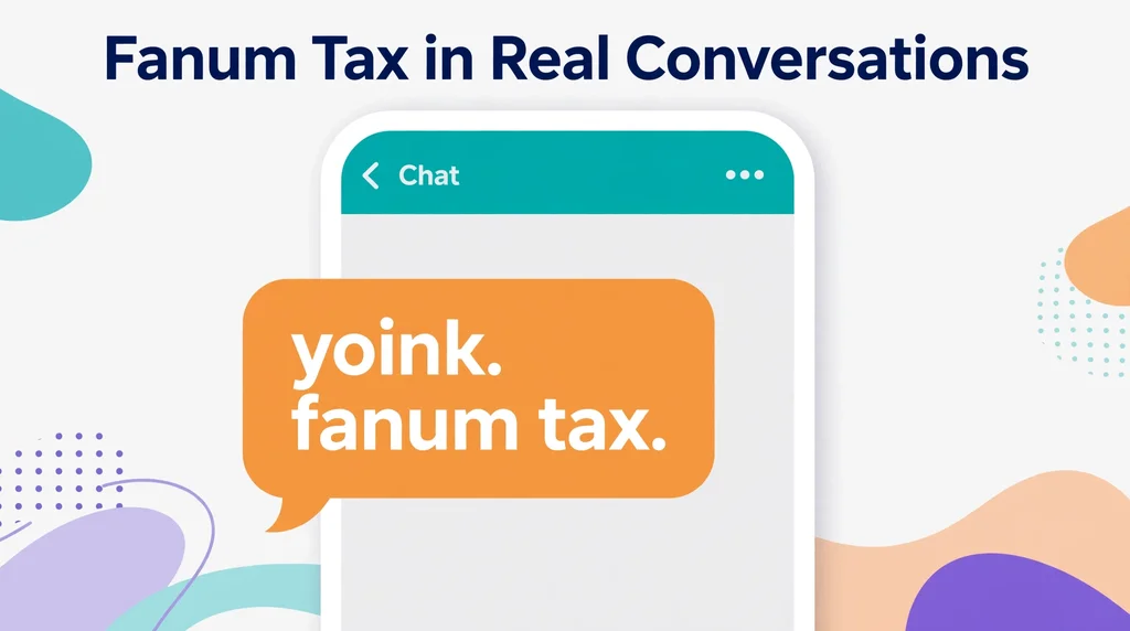 fanum tax in real conversations infographic