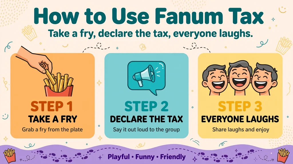 how to use fanum tax infographic