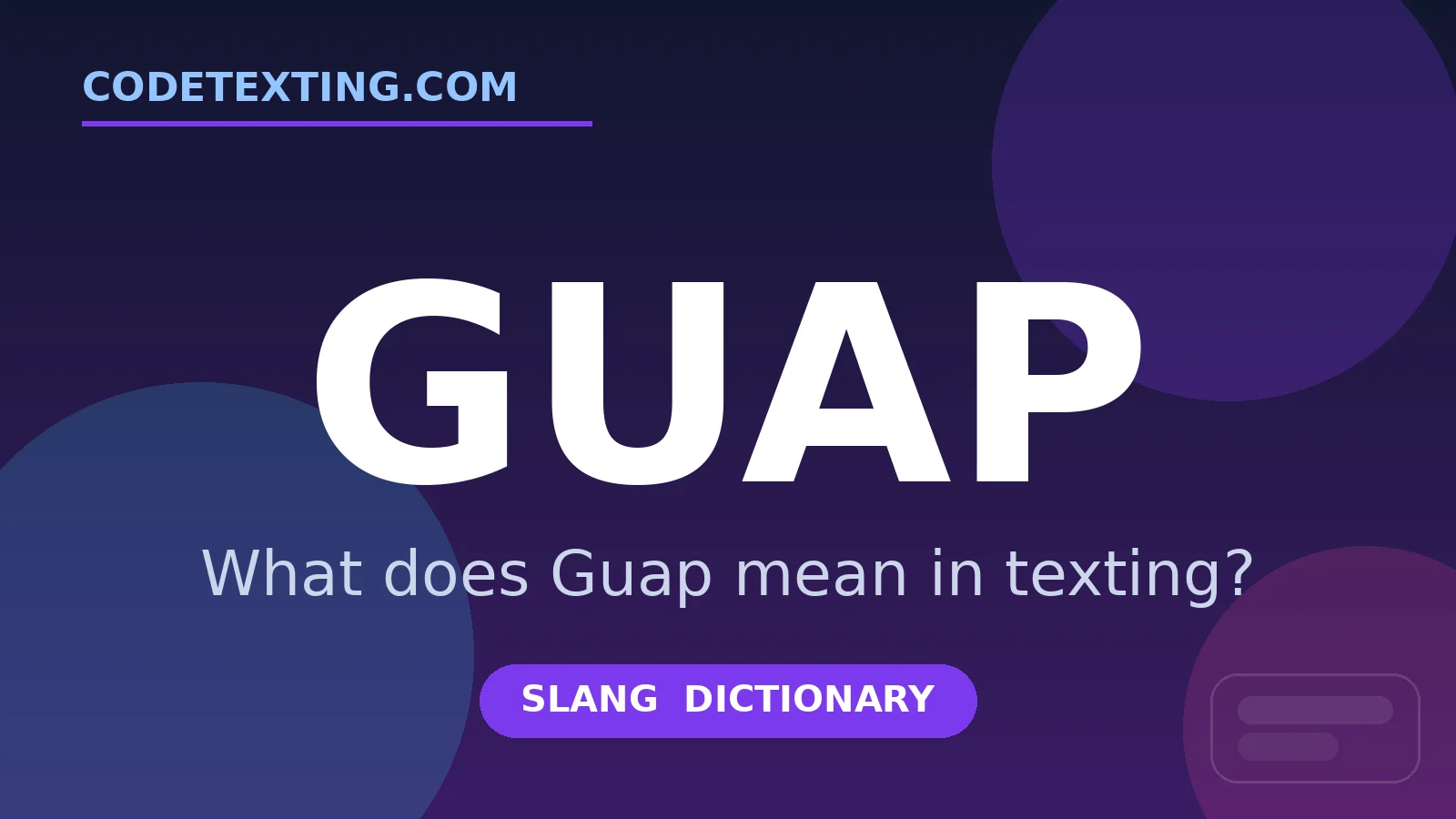 Guap meaning in texting slang - what does Guap mean