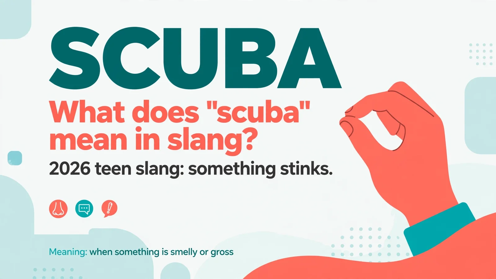 scuba meaning in texting slang infographic
