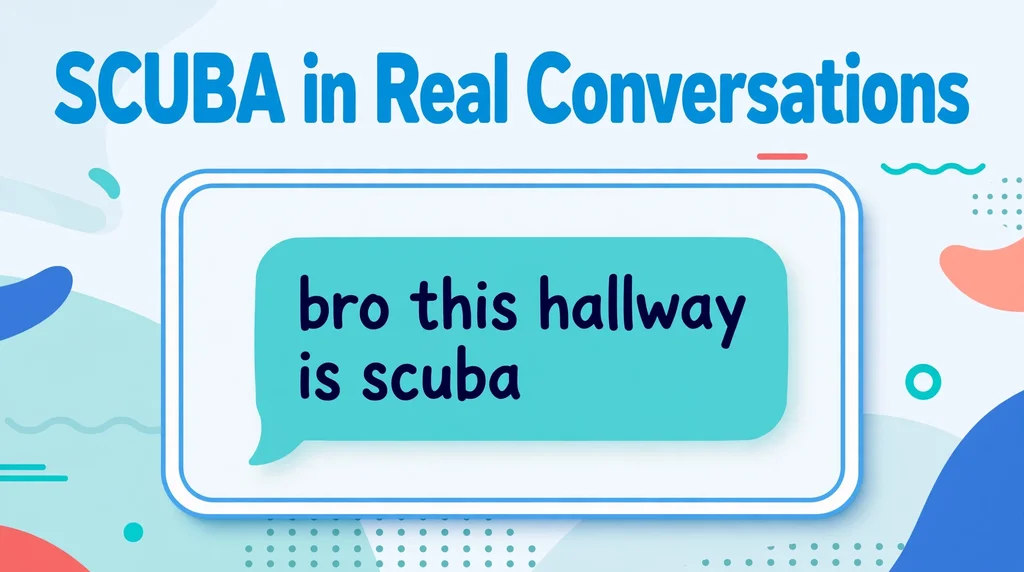 Scuba in Real Conversations scuba in real conversations infographic