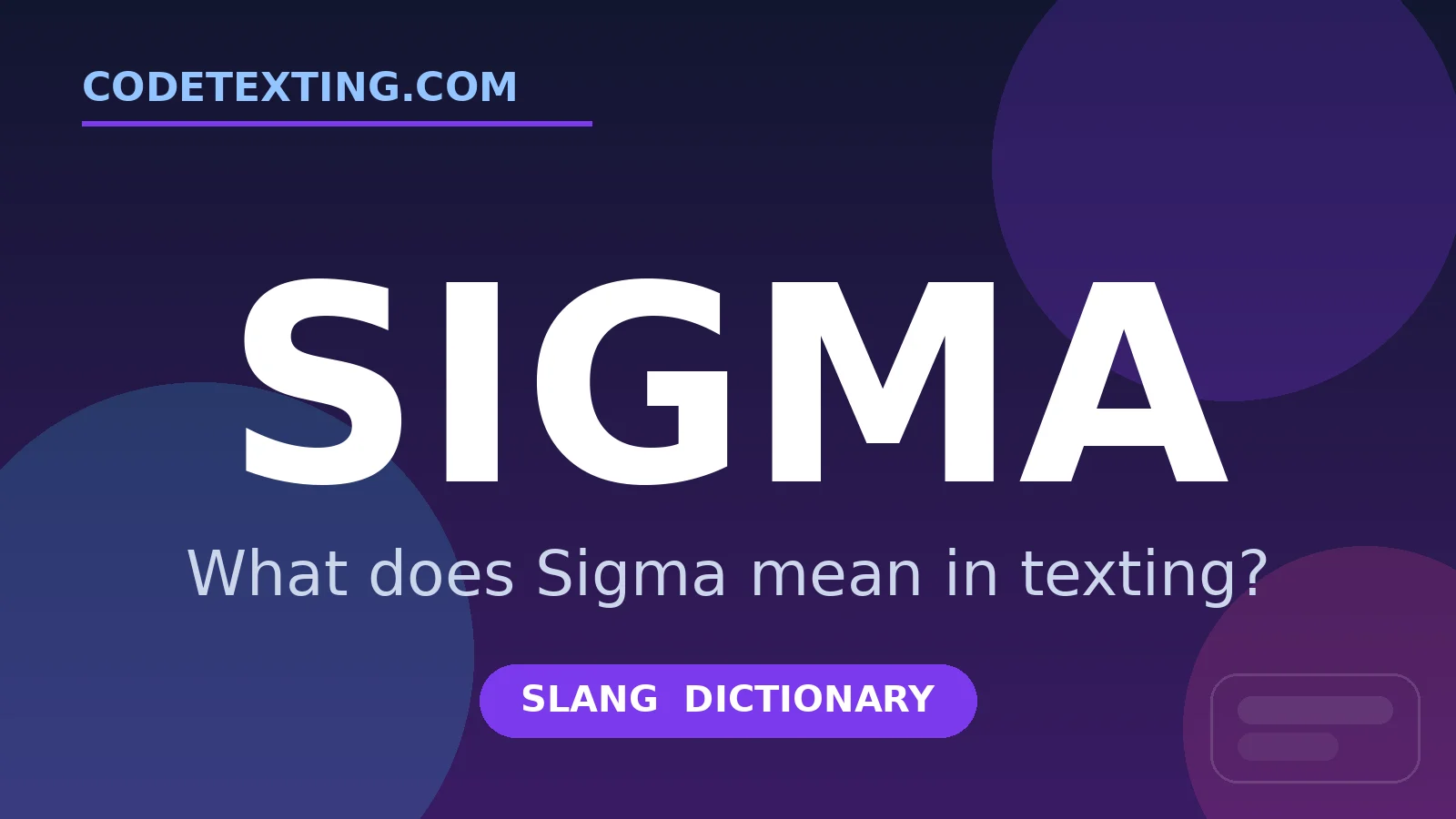 Sigma meaning in texting slang - what does Sigma mean